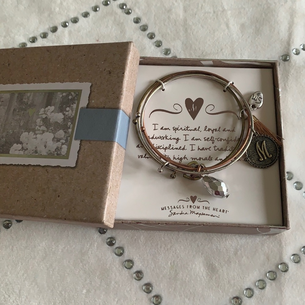 Messages from the Heart Letter M bracelet